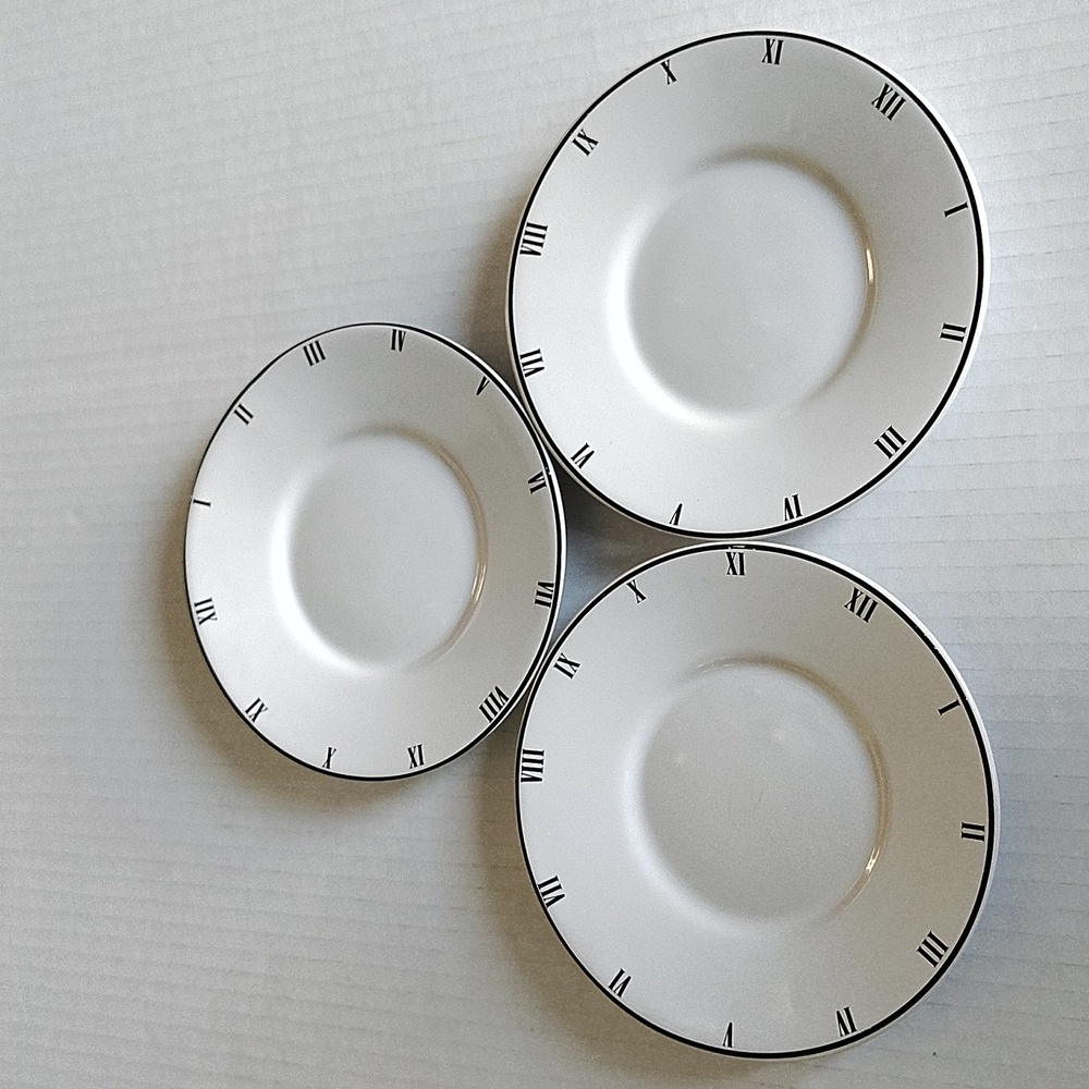 Riviera Van Beers Clock Espresso Saucers Only Alice And Wonderland Tea Party